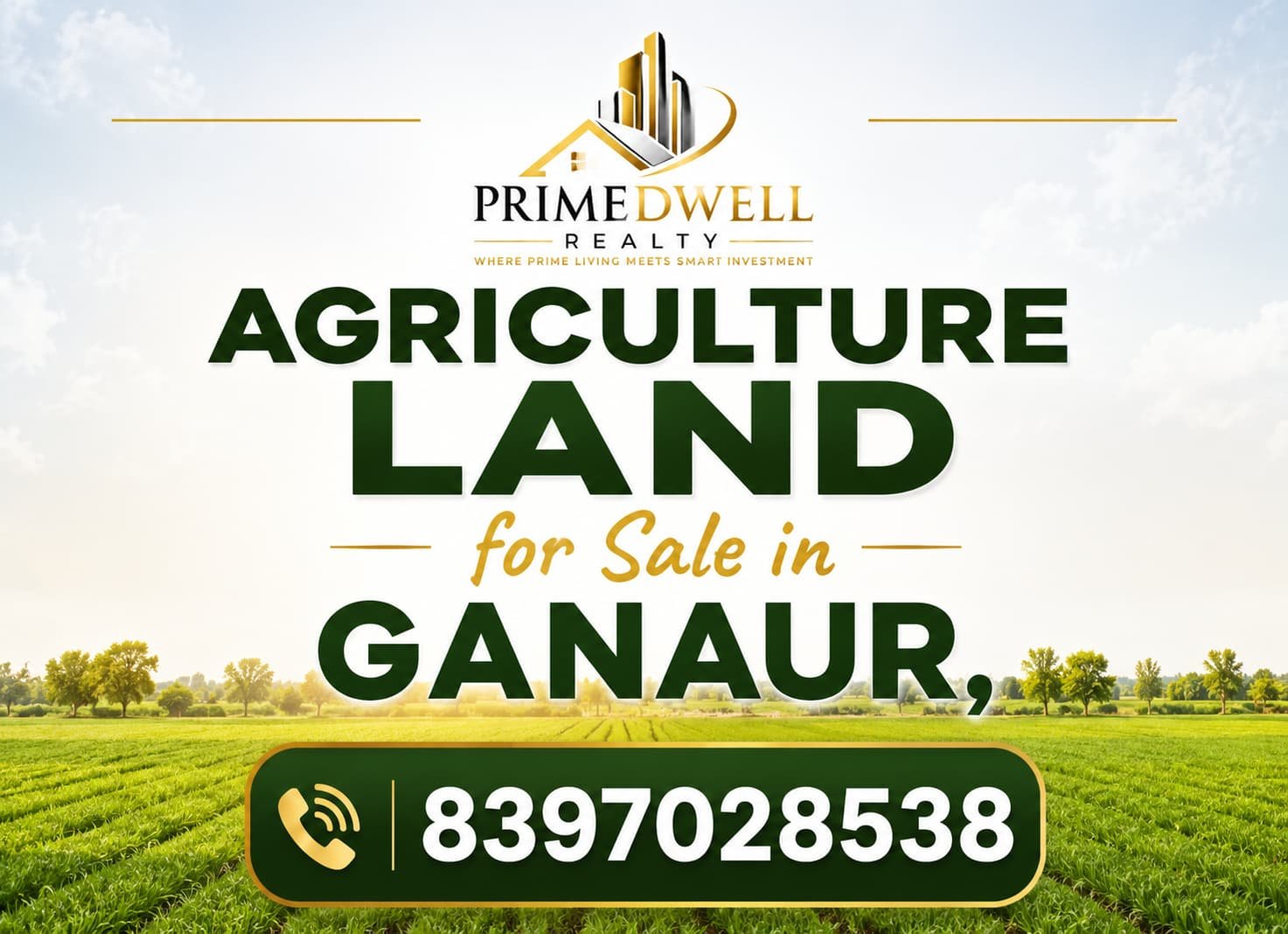 Cost of 1 Acre Agricultural Land for Sale in Ganaur, Sonipat